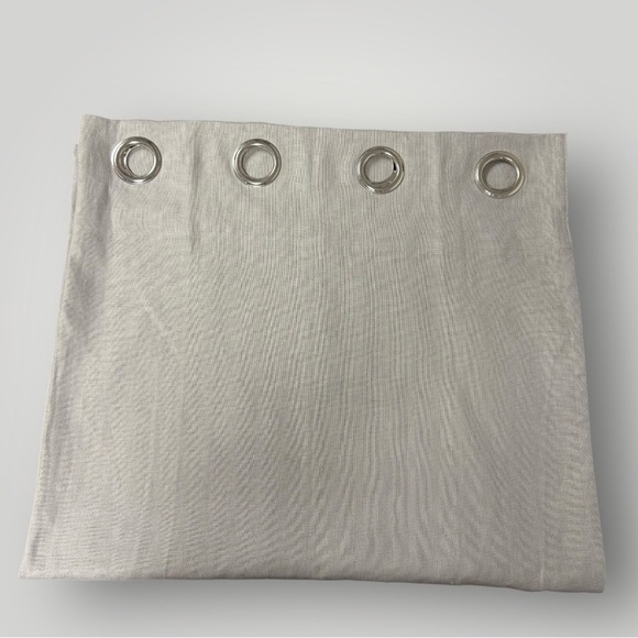 West Elm European Flax Linen Grommet Curtain Gray Sz 48”x84” Set of 2 - Picture 2 of 5